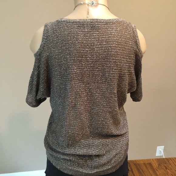 JLO cold shoulder sparkle sweater - Picture 7 of 8
